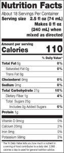 100_Crushed_Nutrition-Facts_Mango