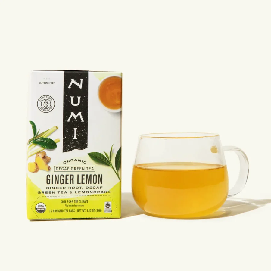 Numi Organic Tea - Ginger Lemon Decaf Green